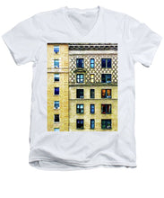New York City Apartment Building - Men's V-Neck T-Shirt
