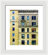 New York City Apartment Building - Framed Print