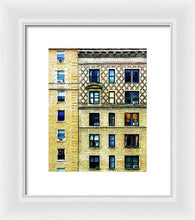 New York City Apartment Building - Framed Print