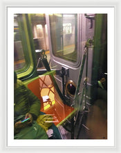 Photo On The New York City Subway - Framed Print