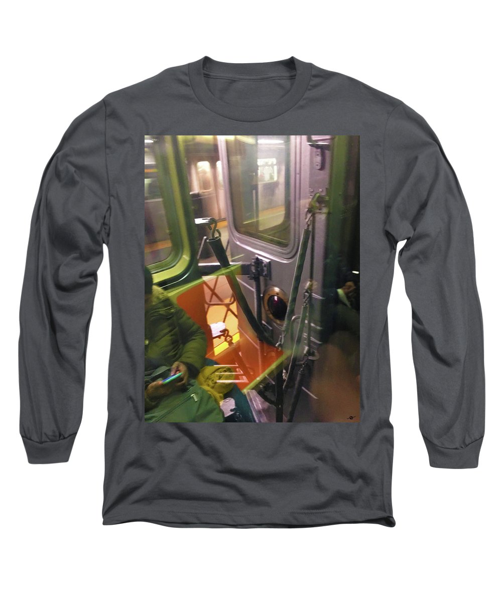 Photo On The New York City Subway - Long Sleeve T-Shirt