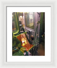 Photo On The New York City Subway - Framed Print