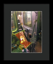 Photo On The New York City Subway - Framed Print