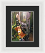 Photo On The New York City Subway - Framed Print