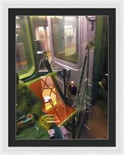 Photo On The New York City Subway - Framed Print