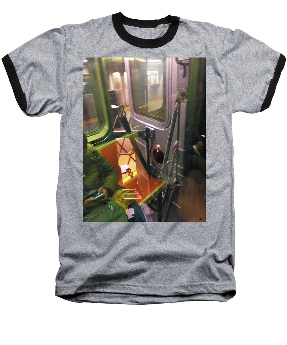 Photo On The New York City Subway - Baseball T-Shirt