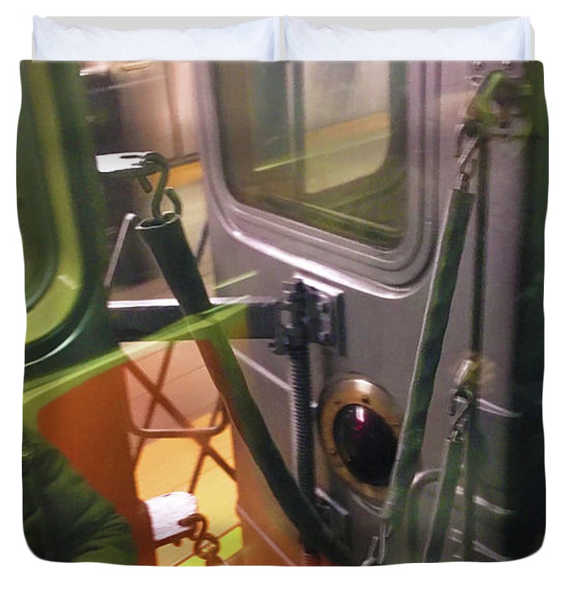 Photo On The New York City Subway - Duvet Cover