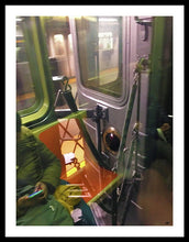 Photo On The New York City Subway - Framed Print