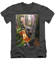 Photo On The New York City Subway - Men's V-Neck T-Shirt