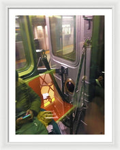 Photo On The New York City Subway - Framed Print