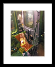 Photo On The New York City Subway - Framed Print