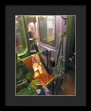 Photo On The New York City Subway - Framed Print