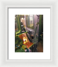 Photo On The New York City Subway - Framed Print