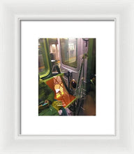 Photo On The New York City Subway - Framed Print