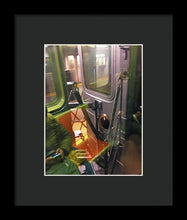 Photo On The New York City Subway - Framed Print