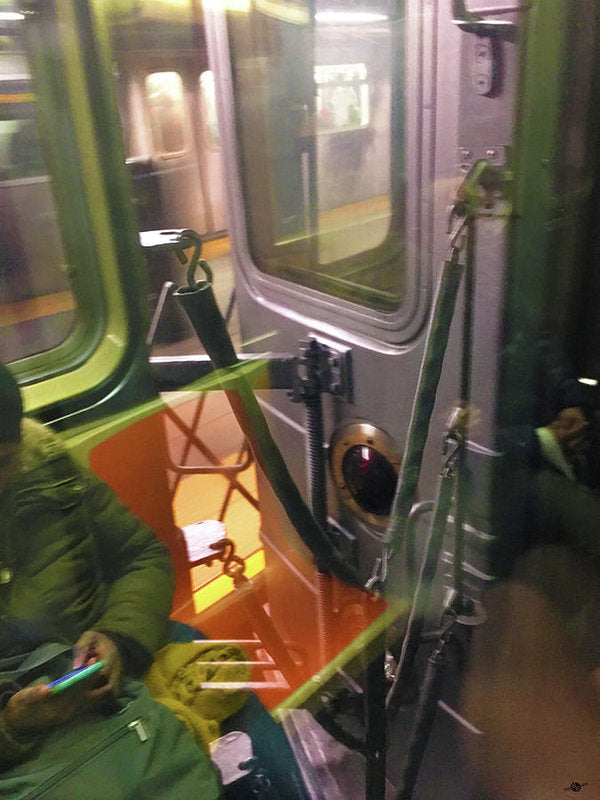 Photo On The New York City Subway - Art Print