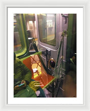Photo On The New York City Subway - Framed Print