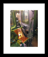 Photo On The New York City Subway - Framed Print