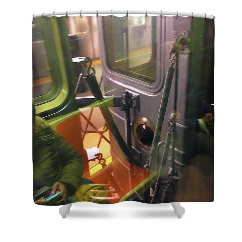 Photo On The New York City Subway - Shower Curtain