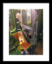 Photo On The New York City Subway - Framed Print
