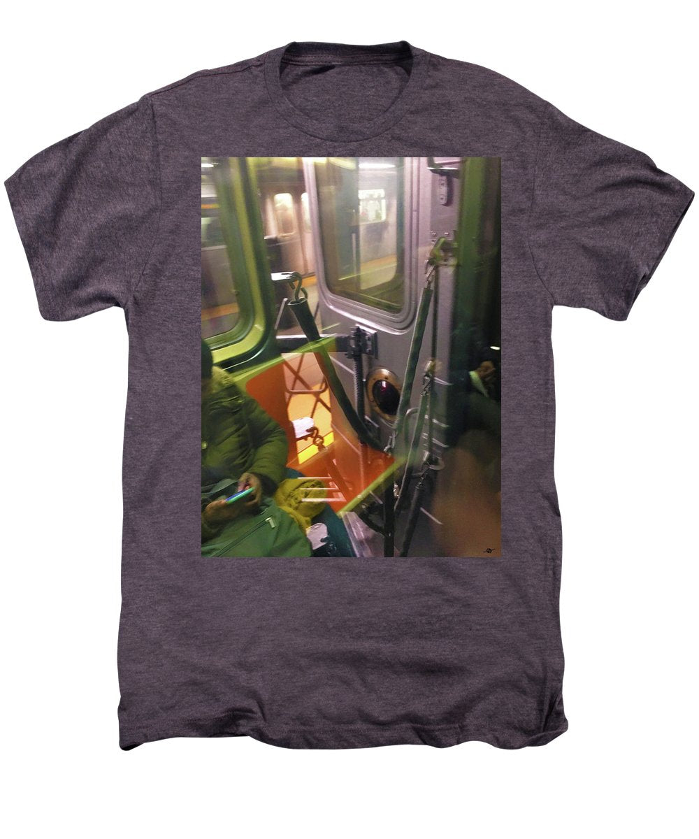 Photo On The New York City Subway - Men's Premium T-Shirt