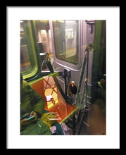 Photo On The New York City Subway - Framed Print