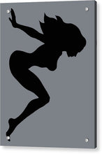Our Bodies Our Way Future Is Female Feminist Statement Mudflap Girl Diving - Acrylic Print Acrylic Print Pixels 6.000" x 8.000" Aluminum Mounting Posts 