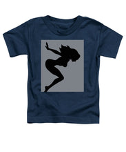 Our Bodies Our Way Future Is Female Feminist Statement Mudflap Girl Diving - Toddler T-Shirt Toddler T-Shirt Pixels Navy Small 