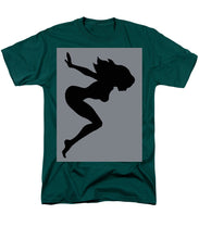 Our Bodies Our Way Future Is Female Feminist Statement Mudflap Girl Diving - Men's T-Shirt  (Regular Fit) Men's T-Shirt (Regular Fit) Pixels Hunter Green Small 
