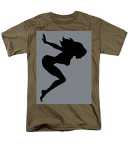 Our Bodies Our Way Future Is Female Feminist Statement Mudflap Girl Diving - Men's T-Shirt  (Regular Fit) Men's T-Shirt (Regular Fit) Pixels Safari Green Small 