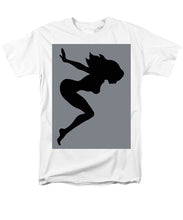 Our Bodies Our Way Future Is Female Feminist Statement Mudflap Girl Diving - Men's T-Shirt  (Regular Fit) Men's T-Shirt (Regular Fit) Pixels White Small 