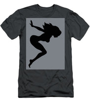 Our Bodies Our Way Future Is Female Feminist Statement Mudflap Girl Diving - Men's T-Shirt (Athletic Fit) Men's T-Shirt (Athletic Fit) Pixels Charcoal Small 