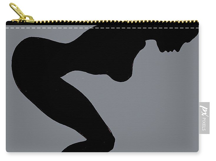Our Bodies Our Way Future Is Female Feminist Statement Mudflap Girl Diving - Carry-All Pouch Carry-All Pouch Pixels Small (6