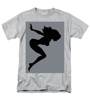 Our Bodies Our Way Future Is Female Feminist Statement Mudflap Girl Diving - Men's T-Shirt  (Regular Fit) Men's T-Shirt (Regular Fit) Pixels Heather Small 