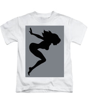 Our Bodies Our Way Future Is Female Feminist Statement Mudflap Girl Diving - Kids T-Shirt Kids T-Shirt Pixels White Small 