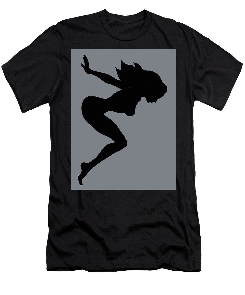 Our Bodies Our Way Future Is Female Feminist Statement Mudflap Girl Diving - Men's T-Shirt (Athletic Fit) Men's T-Shirt (Athletic Fit) Pixels Black Small 