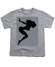 Our Bodies Our Way Future Is Female Feminist Statement Mudflap Girl Diving - Youth T-Shirt Youth T-Shirt Pixels Heather Small 