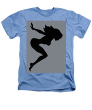 Our Bodies Our Way Future Is Female Feminist Statement Mudflap Girl Diving - Heathers T-Shirt Heathers T-Shirt Pixels Light Blue Small 