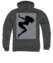 Our Bodies Our Way Future Is Female Feminist Statement Mudflap Girl Diving - Sweatshirt Sweatshirt Pixels Charcoal Small 