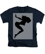 Our Bodies Our Way Future Is Female Feminist Statement Mudflap Girl Diving - Kids T-Shirt Kids T-Shirt Pixels Navy Small 