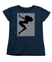 Our Bodies Our Way Future Is Female Feminist Statement Mudflap Girl Diving - Women's T-Shirt (Standard Fit) Women's T-Shirt (Standard Fit) Pixels Navy Small 