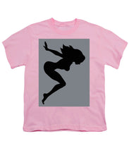 Our Bodies Our Way Future Is Female Feminist Statement Mudflap Girl Diving - Youth T-Shirt Youth T-Shirt Pixels Pink Small 