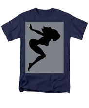 Our Bodies Our Way Future Is Female Feminist Statement Mudflap Girl Diving - Men's T-Shirt  (Regular Fit) Men's T-Shirt (Regular Fit) Pixels Navy Small 