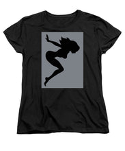 Our Bodies Our Way Future Is Female Feminist Statement Mudflap Girl Diving - Women's T-Shirt (Standard Fit) Women's T-Shirt (Standard Fit) Pixels Black Small 