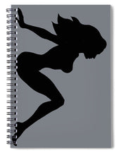 Our Bodies Our Way Future Is Female Feminist Statement Mudflap Girl Diving - Spiral Notebook Spiral Notebook Pixels 6" x 8"  