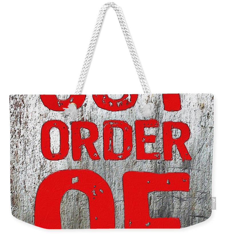Out Of Order - Weekender Tote Bag