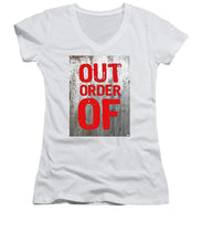 Out Of Order - Women's V-Neck (Athletic Fit)