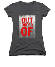 Out Of Order - Women's V-Neck (Athletic Fit)