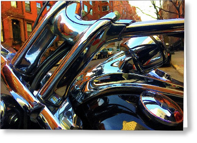 Painting Cold Chrome New York - Greeting Card