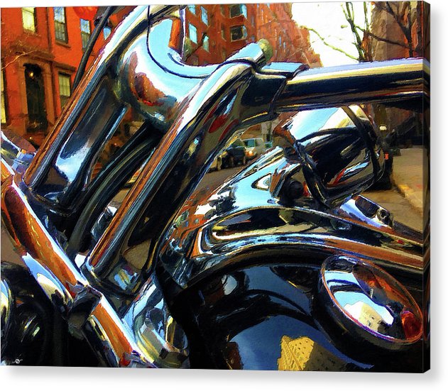 Painting Cold Chrome New York - Acrylic Print